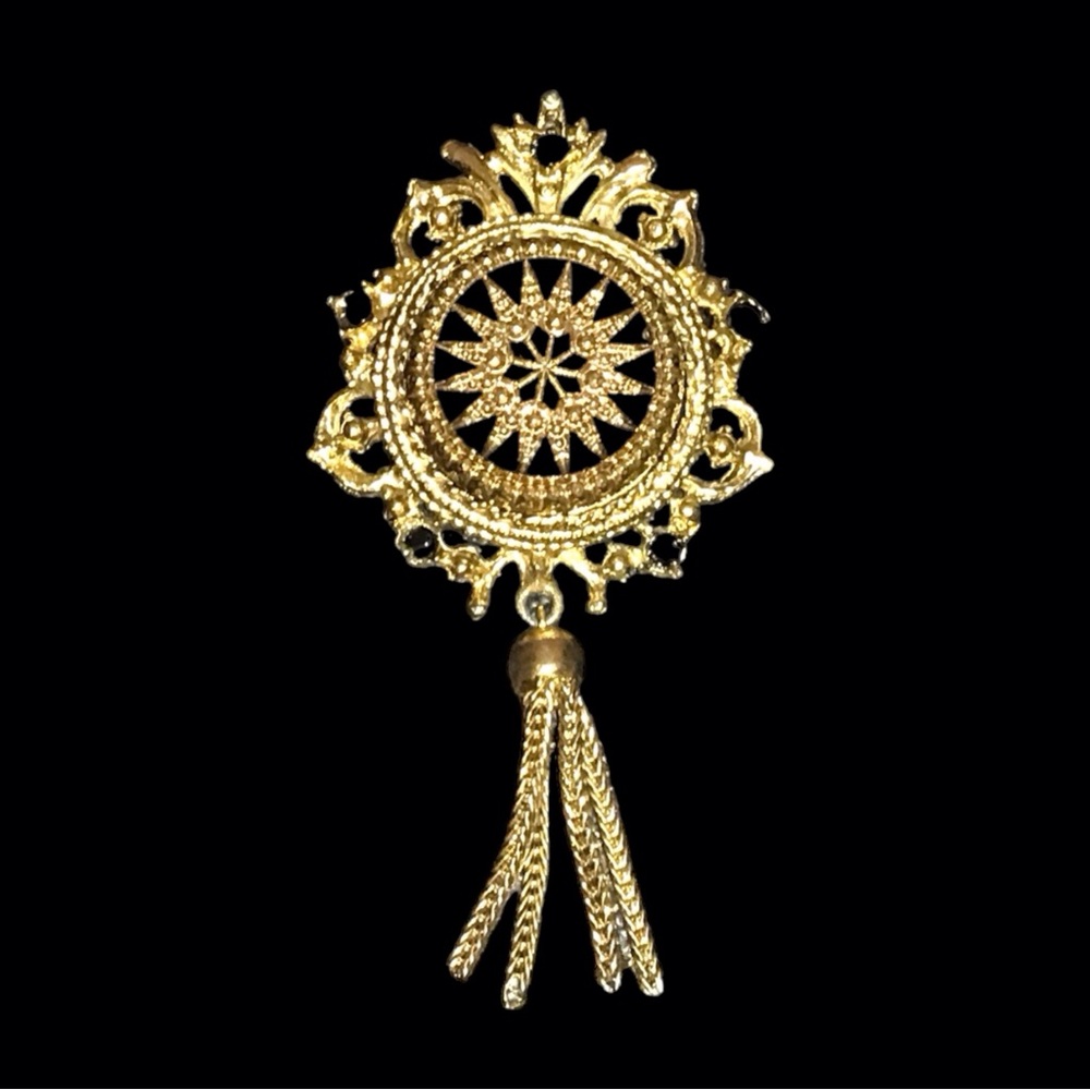 Mid Century Tassel Brooch/ Pendant